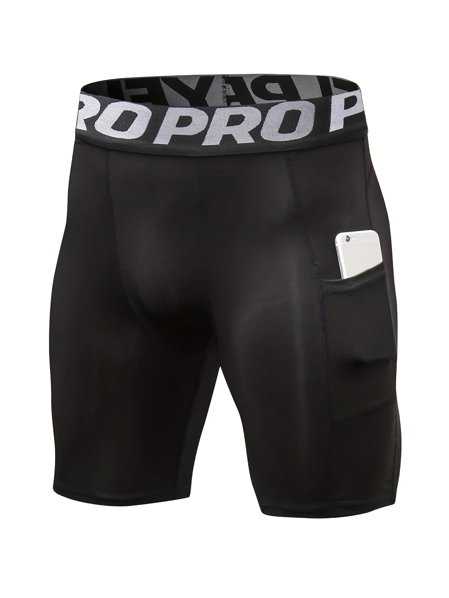 Men’s Compression Running Shorts with Pocket