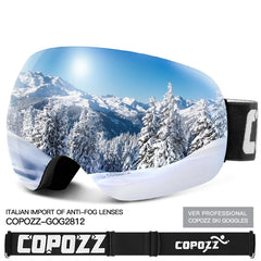COPOZZ UV400 Anti-Fog Ski Goggles