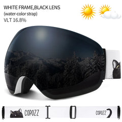 COPOZZ UV400 Anti-Fog Ski Goggles