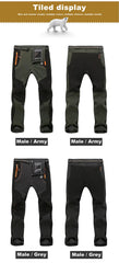 LNGXO Men’s Winter Fleece Hiking Pants