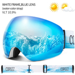 COPOZZ UV400 Anti-Fog Ski Goggles