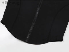 Aiithuug Women’s Zip-Up Sleeveless Workout Vest