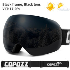 COPOZZ UV400 Anti-Fog Ski Goggles