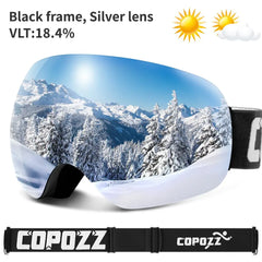 COPOZZ UV400 Anti-Fog Ski Goggles