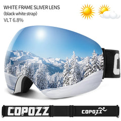COPOZZ UV400 Anti-Fog Ski Goggles