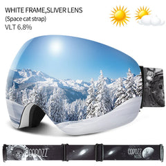 COPOZZ UV400 Anti-Fog Ski Goggles
