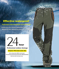 LNGXO Men’s Winter Fleece Hiking Pants