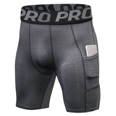 Men’s Compression Running Shorts with Pocket