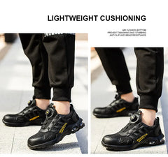 Men’s Rotating Button Steel Toe Safety Sneakers