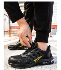 Men’s Rotating Button Steel Toe Safety Sneakers