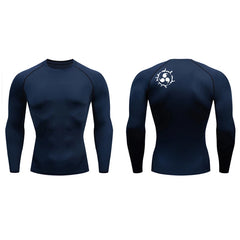 Men's Graphic Compression Quick-Dry Athletic Shirt