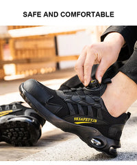 Men’s Rotating Button Steel Toe Safety Sneakers