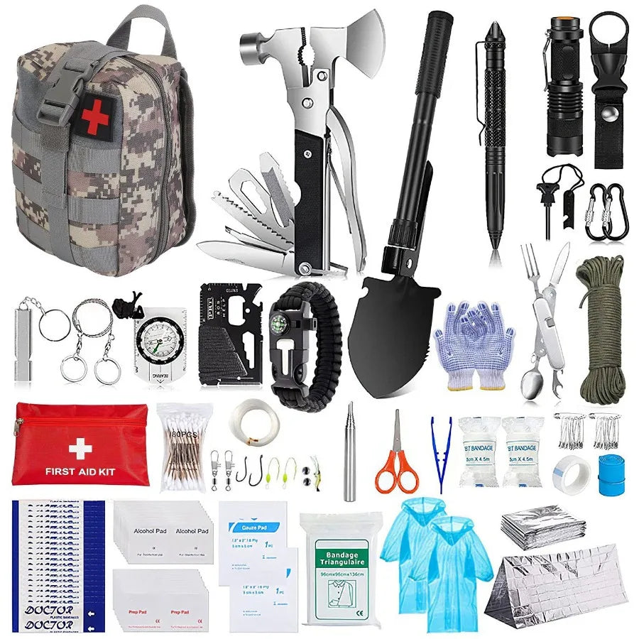 125-Pcs Professional Emergency Survival Kit