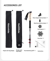 Naturehike Telescopic Carbon Trekking Pole