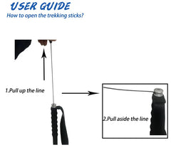 HEALING 115g Carbon Folding Trekking Pole