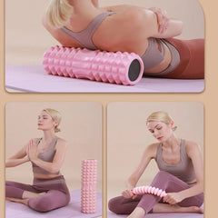 45cm Yoga Foam Roller & Pilates Block Set