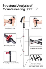 Naturehike Telescopic Carbon Trekking Pole
