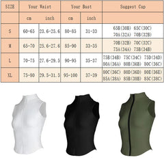 Aiithuug Women’s Zip-Up Sleeveless Workout Vest