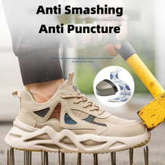 Unisex Lightweight Steel Toe Safety Work Shoes