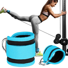 Double D-Ring Ankle Straps for Cable Workouts
