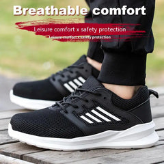 Men’s Lightweight Steel Toe Safety Work Sneakers