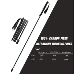 HEALING 115g Carbon Folding Trekking Pole