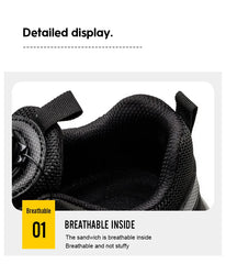 Men’s Rotating Button Steel Toe Safety Sneakers