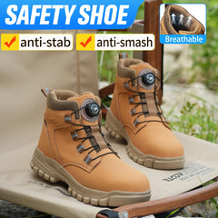 Men’s Waterproof Steel Toe Indestructible Work Boots