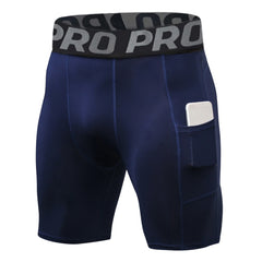 Men’s Compression Running Shorts with Pocket