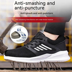 Men’s Lightweight Steel Toe Safety Work Sneakers