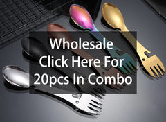 5-in-1 Camping Survival EDC Utensil Kit