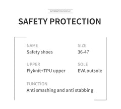 Men’s Lightweight Anti-Puncture Safety Work Shoes