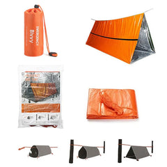 2-Person Emergency Mylar Survival Tent Kit