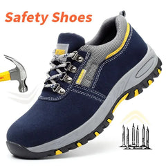 Men’s Leather Steel Toe Safety Work Boots
