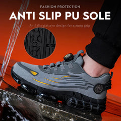 Men’s Indestructible Steel Toe Safety Work Shoes