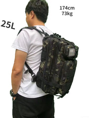 Waterproof 25L/50L Nylon Tactical Backpack