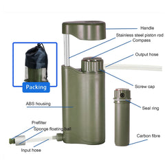 Portable Outdoor Water Filter & Purifier System