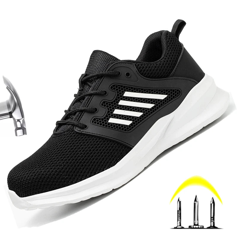 Men’s Lightweight Steel Toe Safety Work Sneakers