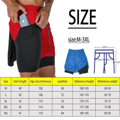 Men’s 2-in-1 Running Shorts with Phone Pocket