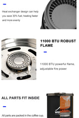 Widesea Camping Cooking System with Gas Stove