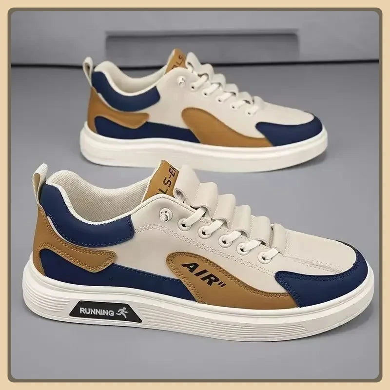 2025 Men’s Leather Low-Top Fashion Sneakers