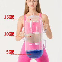 Clear Aqua Power Bag – Water Weight Trainer