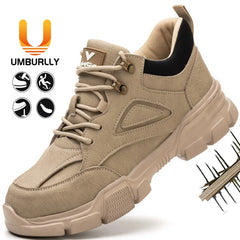 Men’s Steel Toe Safety Work Shoes – Anti-Slip & Puncture-Proof