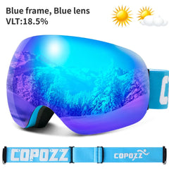 COPOZZ UV400 Anti-Fog Ski Goggles