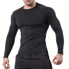 Men's Graphic Compression Quick-Dry Athletic Shirt