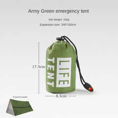 2-Person Emergency Mylar Survival Tent Kit