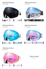 COPOZZ UV400 Anti-Fog Ski Goggles