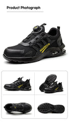 Men’s Rotating Button Steel Toe Safety Sneakers