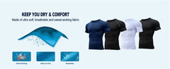 Men's Graphic Compression Quick-Dry Athletic Shirt