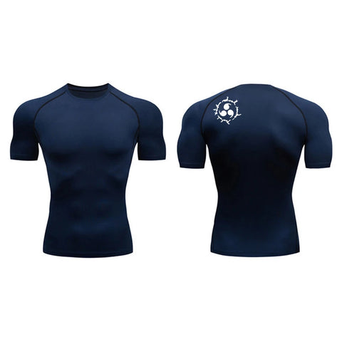 Men's Graphic Compression Quick-Dry Athletic Shirt
